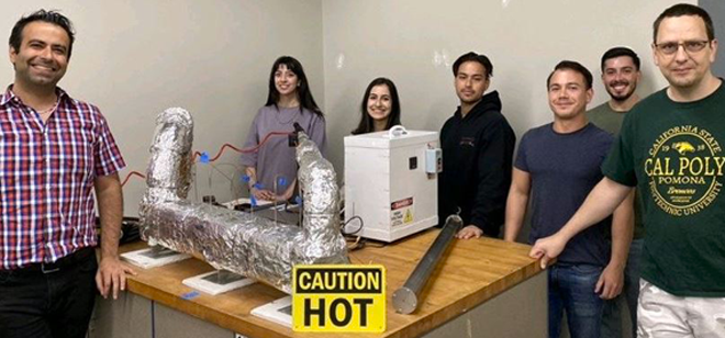 Team members on a Cal Poly Pomona Energy Storage Solution Project
