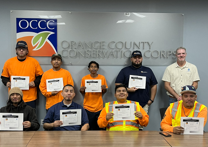 Orange County Conservation Corps first GSI program corpsmembers